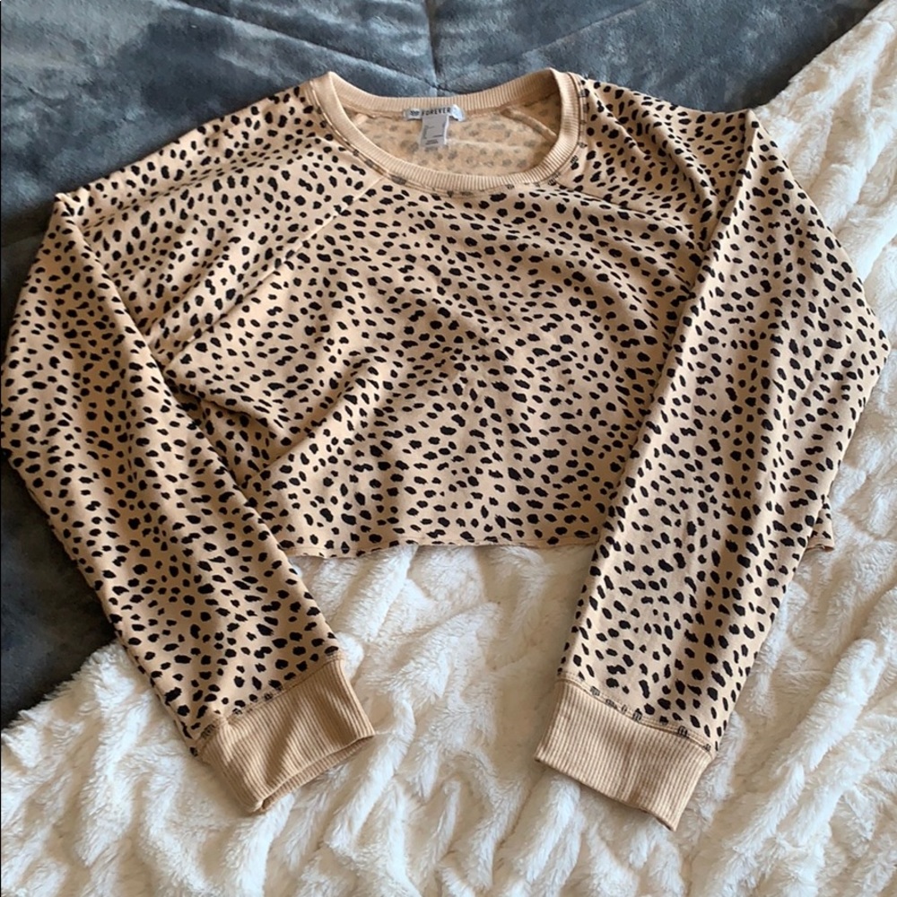 Cheetah print crop top